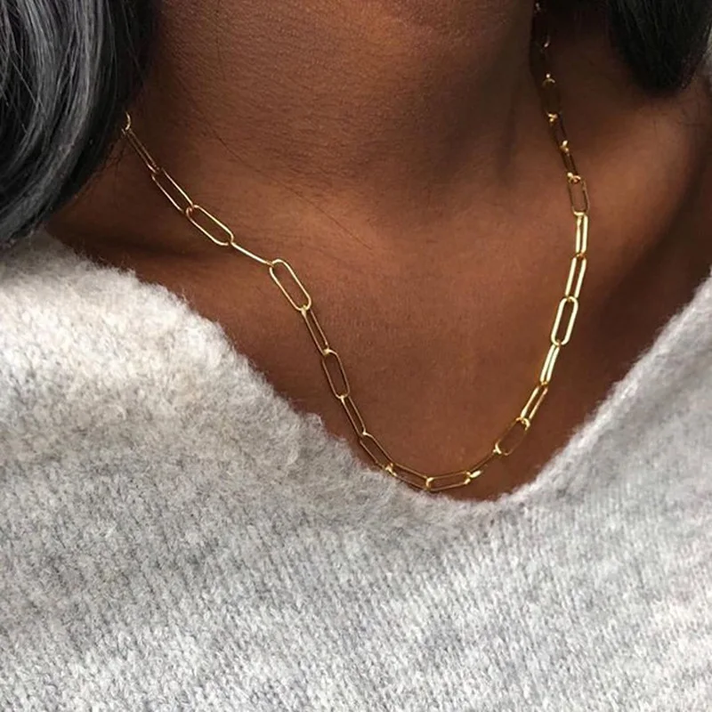 2021 18k Gold Plated Bold Paper Clip 