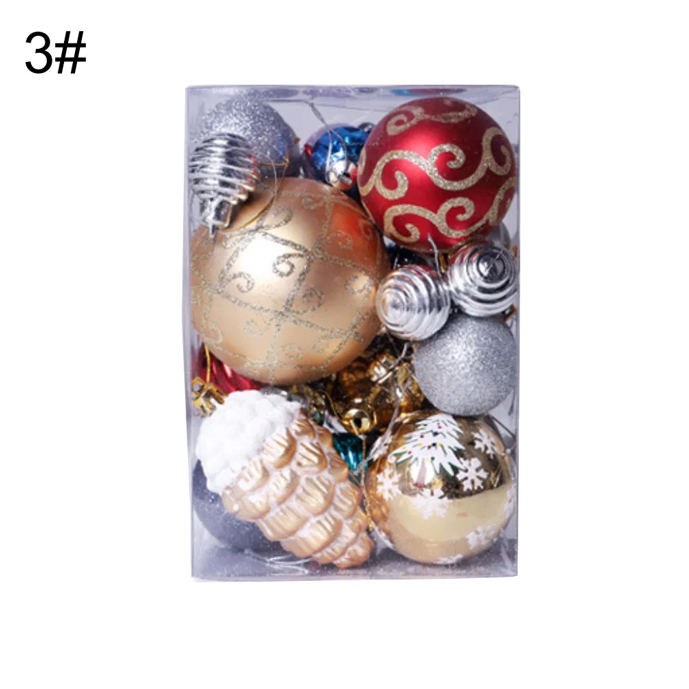 1 ведро красочные рождественские шары Пластиковые рождественские шары 6 см елочные украшения Рождественские украшения, подвески вечерние украшения для дома