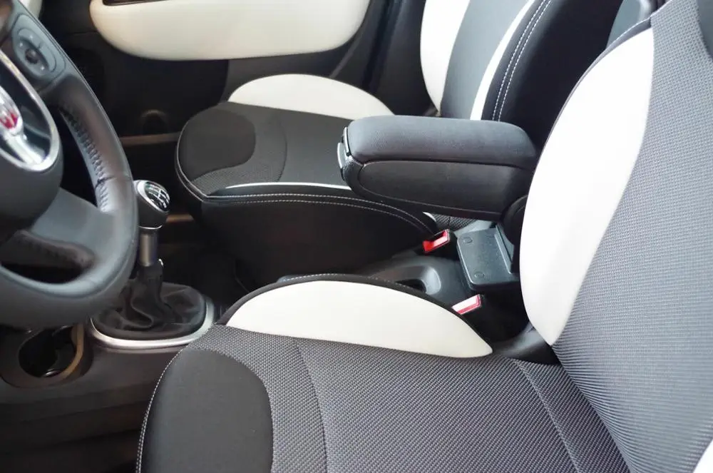 

Free Shipping FOR FIAT 500L (2012-2018) Car ARMREST,Car Interior Accessories Center Console Box Arm Rest