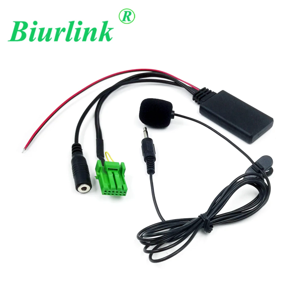 

Автомобильный стерео адаптер для AUX в жгуте и Bluetooth 150 см, 6 контактов, микрофон громкой связи для Honda Acura RDX TSX MDX CSX