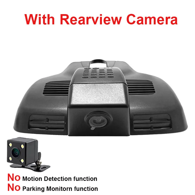 With Rear Lens Kampacar Novatek 96658 Wifi Автомобильный видеорегистратор Камера для Mercedes Benz E Class W212 W204 E200 E300 E320L W213 Автомобильный видеорегистратор s - Название цвета: With Rear Lens