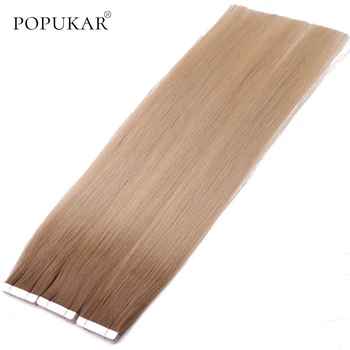 

Popukar injected invisible tape in hair extensions human hair Straight Double Drawn Cuticle Skin Weft Natural Hair Extensions