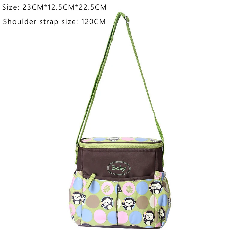 Green Baby Bag Лидер продаж, сумка для подгузников на одно плечо, сумка для малышей, Большая вместительная сумка для подгузников, Женская дорожная сумка, сумка для кормления ребенка, сумка для беременных, luiertas - Цвет: Green Baby Bag