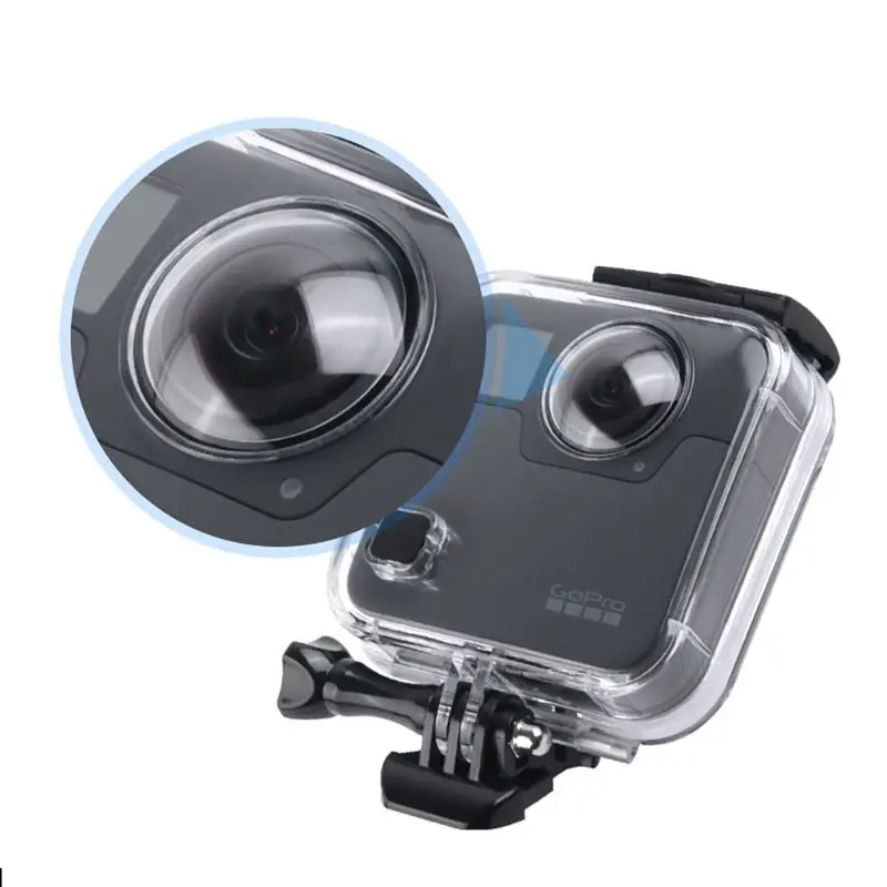 45 м водонепроницаемый чехол для дайвинга для GoPro Fusion 360 градусов камера Подводный бокс задняя дверь Защитный чехол Корпус
