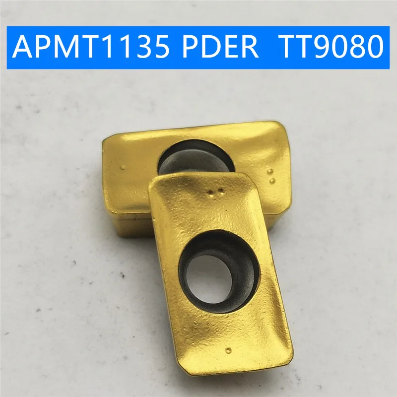 20 шт. APMT1135 PDER TT9080 поворотные твердосплавные вставки инструмент токарный фреза режущий инструмент для ЧПУ слот для резки APMT 1135