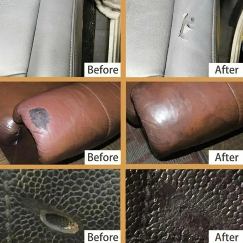 Universal Leather Repair Tool Leather Repair Kit Auto Car Seat Sofa Coats Holes Scratch Cracks Rips Liquid Leather Repair Tool