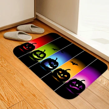 

Creative 3D Thick Halloween Flannel Carpet Halloween Doormat Anti-slip Bathroom Carpet Absorb Water Multi-styles Kitchen Mat/rug