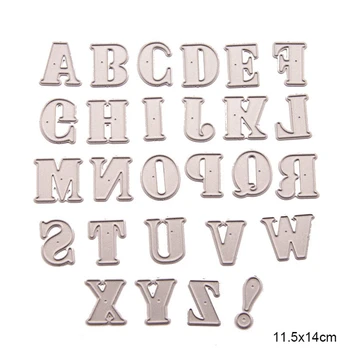 

English Letter Metal Cutting Dies Scrapbooking Craft Dies Cuts Christmas DIY Album Card Make Stencils Die Template New 2020