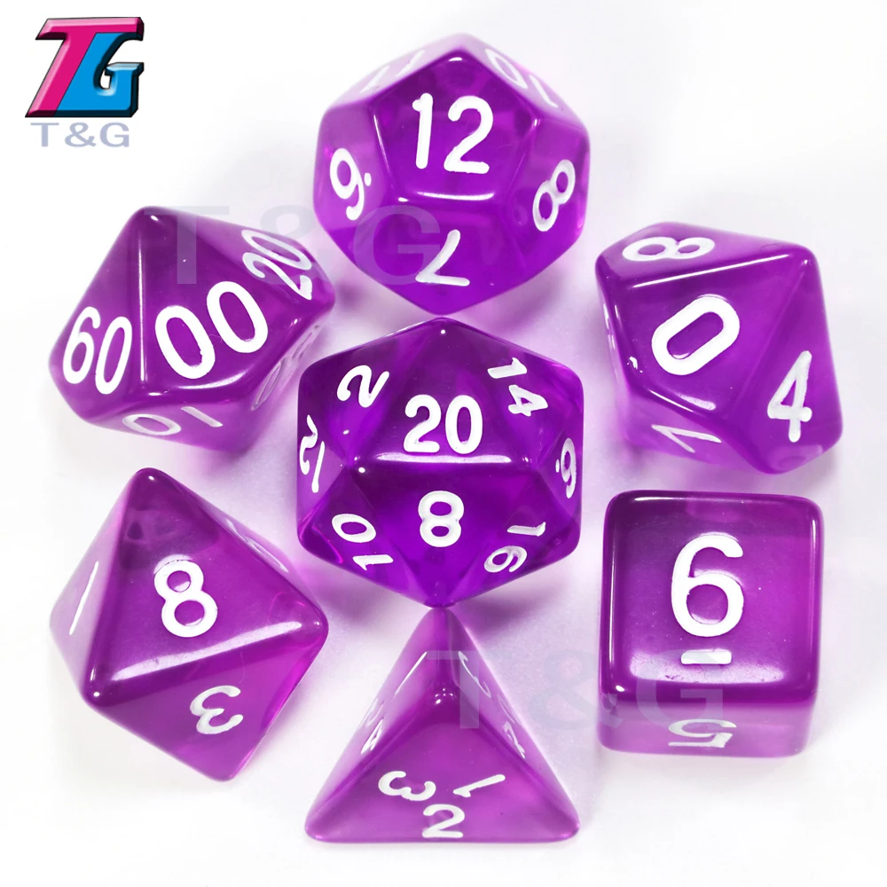 7 шт./лот набор игральных костей D4, D6, D8, D10, D10%, D12, D20 25 цветов различных цветов драконы и подземелья - Цвет: 8