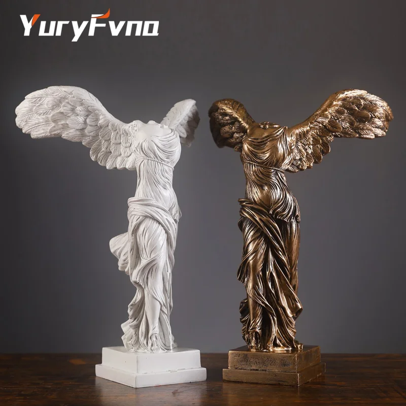 YuryFvna Modern Home Decor Accents European Style Victory Statue Sculpture Resin Goddess of Victory Handicraft Home Decoration YuryFvna Modern Home Decor Accents European Style Victory Statue Sculpture Resin Goddess of Victory Handicraft Home Decoration
