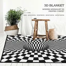 3D домашняя жизнь минималистические нордические ковры геометрический вихревой принт Нескользящие коврики для ванной коврик для ванной