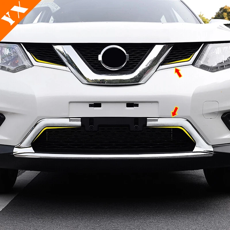 Передняя решетка радиатора из хромированного АБС-пластика для Nissan X-trail XTrail t32 2014