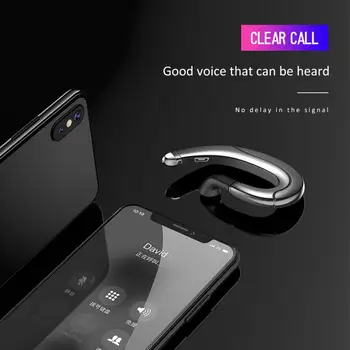 

Potable Wireless Car Bluetooth Hanging Headset Hifi Stereo Nfc Headphone Handsfree Calling Sweatproof Sports Earphone With Mic