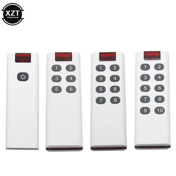 

1pc Universal Wireless Learning Code Digital Remote Controller Transmitter 1/2/3/4/6/8/10 Channels Buttons Keypad