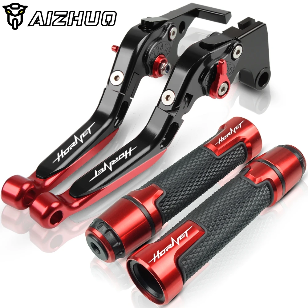 red3 CNC Алюминий мотоцикла тормозной рычаг сцепления ручками для Honda CB599 CB600F Hornet CB 599 600 F 2007-2013 2008 2009 2010 - Цвет: red3