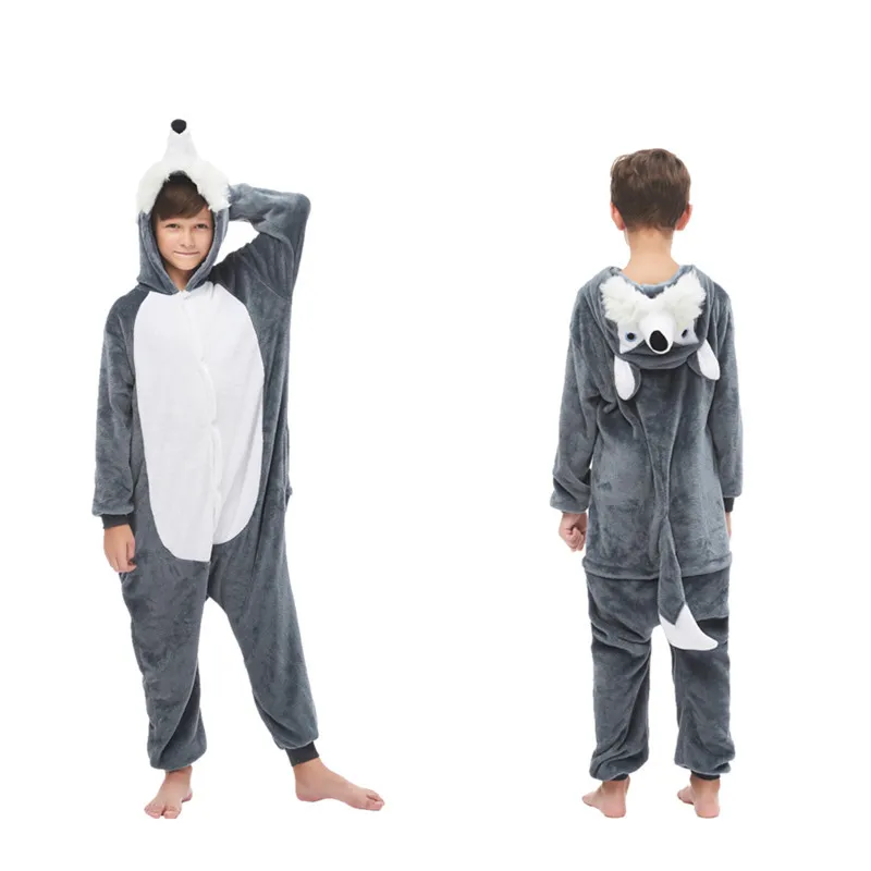

Kids Kigurumi Onesie Animal Hooded Costume Flannel Soft Pajama Set Child Pokemon Panda Pikachu Winter Sleepwear Christmas Gift