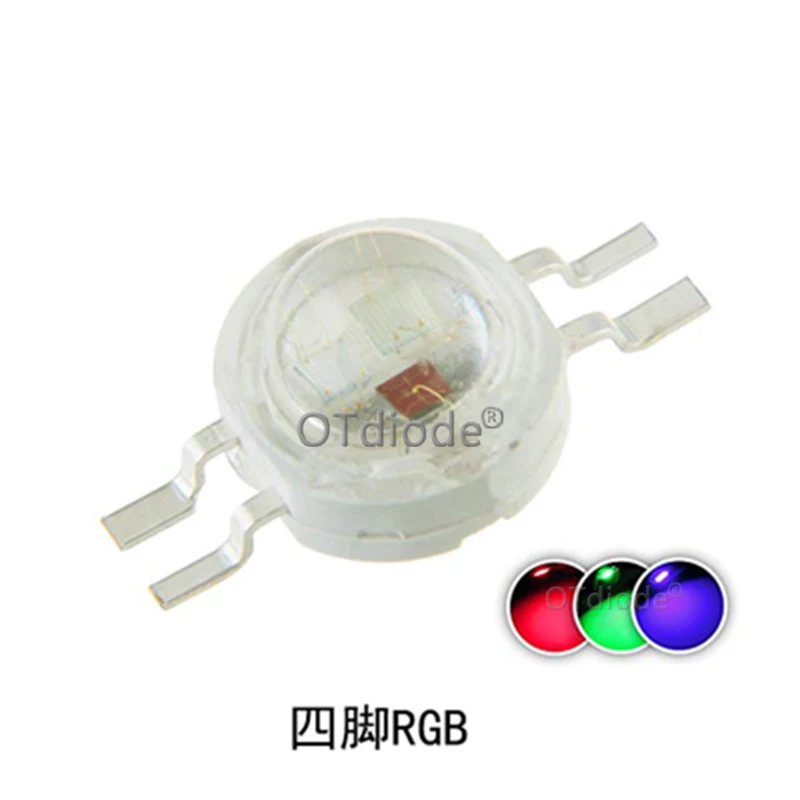 100pcs 1W 3W LED High Power LEDs Cold White Natural White Warm White RGB Red Green Blue Yellow Light Source