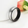 Somen 6mm Black Inlay Brushed Silver Color Tungsten Carbide Wedding Rings Band For Women Engagement Ring Jewelry bague femme 3