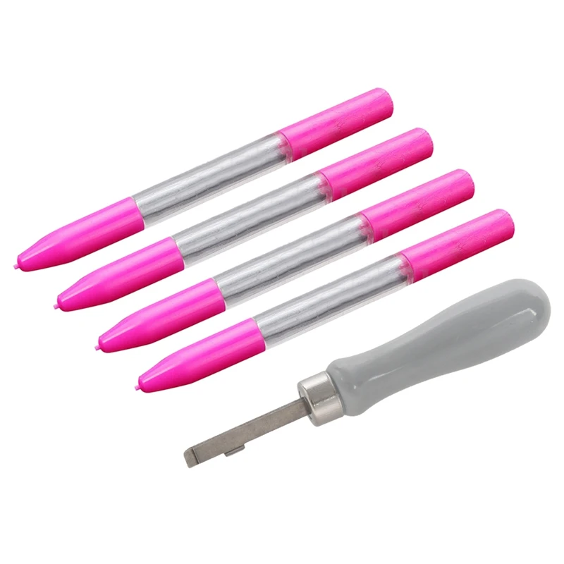 

4x Precision Oiler Pen Pin Needle Oil Lubricant for Watch Sewing Repair Tool & 1x Watch Snap Back Case Battery Change Removal To