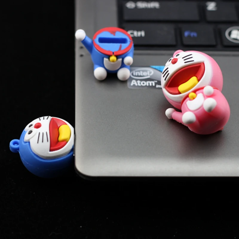 cartoon usb 3.0 Creative Memory stick 128gb Robot cat doraemon usb flash drive 64G 32G 16G pen drive 8G 4gb 256G pendrives cute