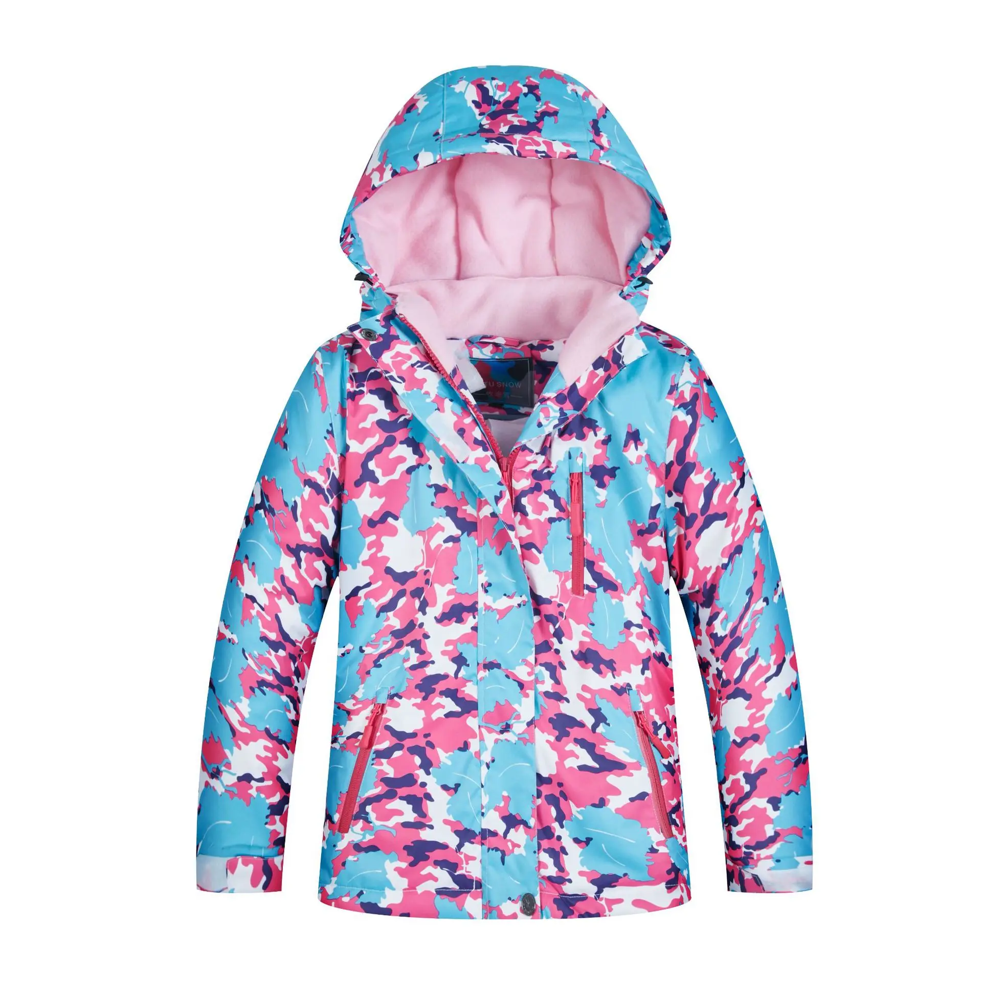 Детская одежда для катания на лыжах; Водонепроницаемая утепленная детская зимняя куртка; уличная зимняя одежда для катания на сноуборде; лыжный инвентарь для мальчиков и девочек - Цвет: 8