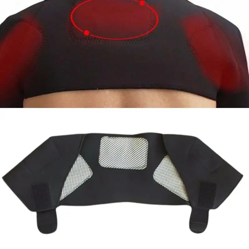 Самонагревающийся турмалиновый пояс для плеч магнитная терапия Корректор