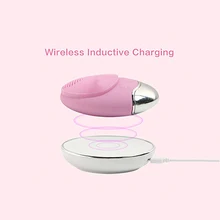 Беспроводная зарядка Очищающая щетка для лица Массажер Силиконовый Вибрирующий водонепроницаемый глубокое очищение лица кисть foreoing