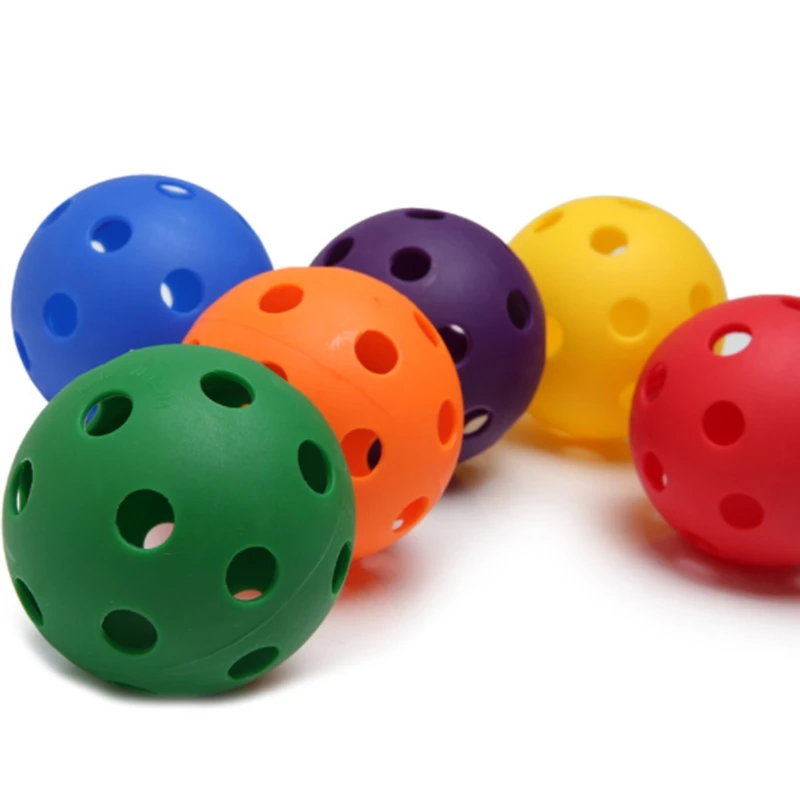 Полые бейсбольный мяч Пластиковый Бейсбол упражнения Пластиковый Бейсбол Пластик Софтбол костюм уловка Бейсбол разноцветный Пластиковый Бейсбол Pl