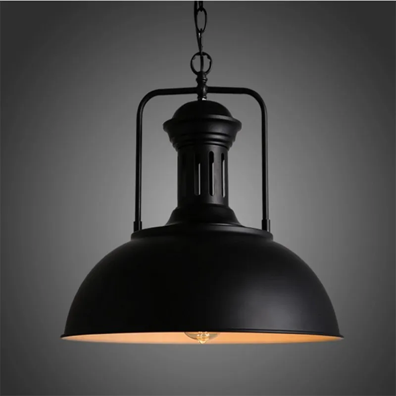

Loft Creative Lights American Retro Industrial Lamp Coffee Shop Bar Lighting Table Single Head Iron Pot Cover Chandelier