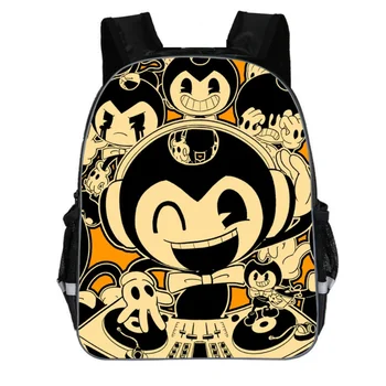 

New Style Children Backpack Bendy and the Ink Machine Backpack School Bags for Boys and Girl Schoolbag Mochila Infantil