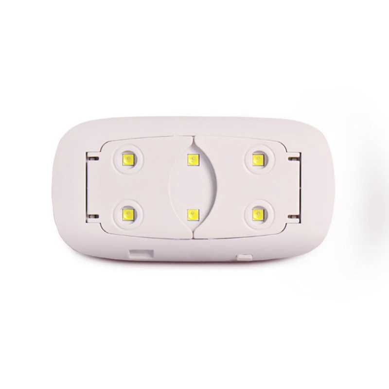Lidan 6W Nail Dryer LED UV Lamp Micro USB Gel Varnish Curing Machine Nail Art Equipment 6 Lamp Beads For Home Manicure Nail Tool