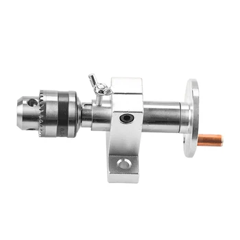 

1Pc Live Lathe Center Head With Chuck DIY Accessories For Mini Lathe Machine Revolving Lathe Centre Woodworking Tool