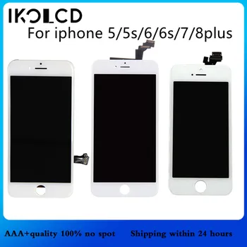 

AAAA Screen LCD Display For iPhone 5 5s 6 6S 7 8 Plus Assembly Digitizer With 3D Touch Replacement LCD +Tools