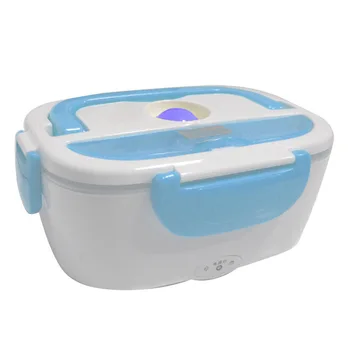 

12V24V110V220V Electric Heating Lunch Box Multiple Voltage Food Warmer with Stainless Steel Inner Pot for Car Truck House