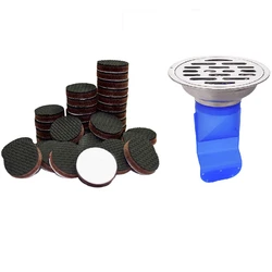 36 Pcs Non Slip Feet Floor Protectors With 10Cm Silicone Kitchen Strainer