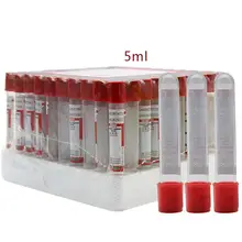 Лабораторные принадлежности одноразовый вакуумный контейнер для забора крови с отрицательным давлением 5 мл медицинская трубка для забора крови