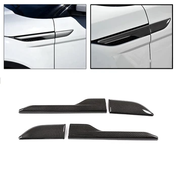 

4Pcs Car Carbon Fiber ABS Side Wing Air Vent Outlet Cover For Land Rover Range Rover Evoque 2012-2018