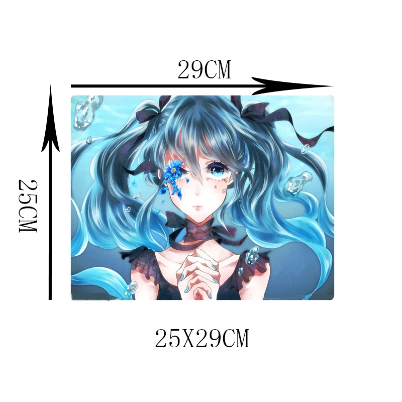 250X290X2MM XGZ Горячая Аниме девушка Hatsune будущее коврик для мыши 60x30 см/90x40 см Домашний Настольный компьютер украшение стола коврик для игры ПК клавиатура - Цвет: 250X290X2MM