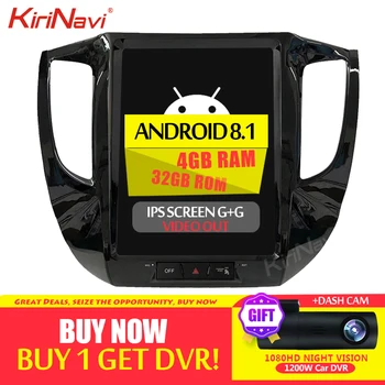 

KiriNavi Telsa Style Vertical Screen 12.1" Android 8.1 Car Radio For Mitsubishi Triton L200 Car Dvd Player Auto GPS Navigation