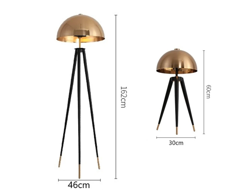 Дизайнерские торшеры металлические гальванические грибные головы дома deco стоячие лампы для гостиной спальни прикроватная настольная лампа