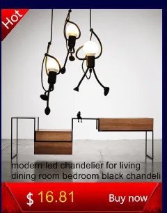 Современный led Люстра для гостиной столовой спальни черные люстры подвесные светильники бар кофе светильники