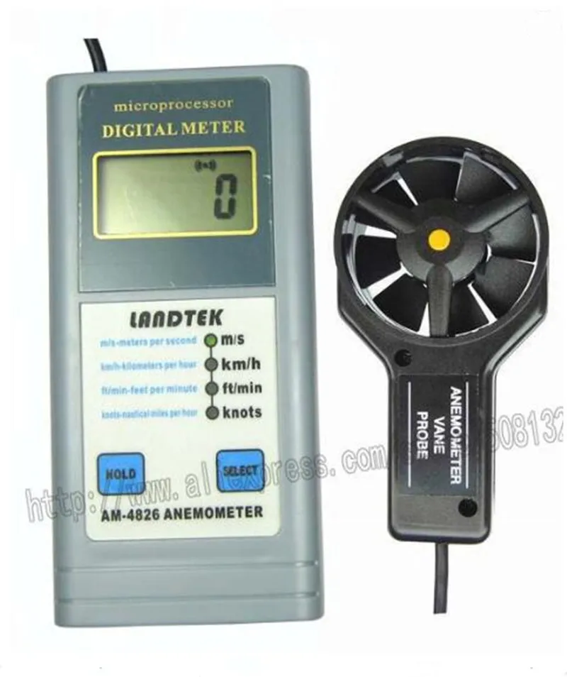 Am4826 Multifunctional Air Flow Speed Anemometer Am4826 Speed