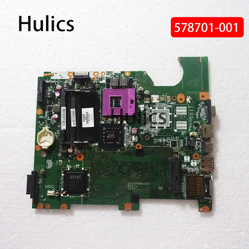 

Hulics Used 578701-001 NOTEBOOK PC DA00P6MB6D0 For HP Compaq Presario G71 CQ71 CQ61 Laptop Motherboard GL45
