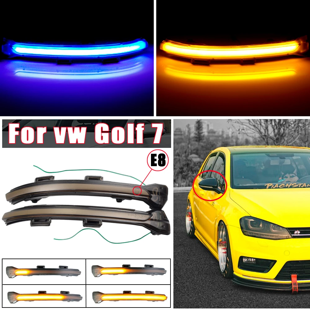 Динамический яркий светодиодный Кристалл сигнала поворота для VW Golf MK7 GTI 7 5 R Rline GTD