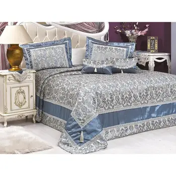 

Vinaldi Havana Jacquard Bed Cover Blue