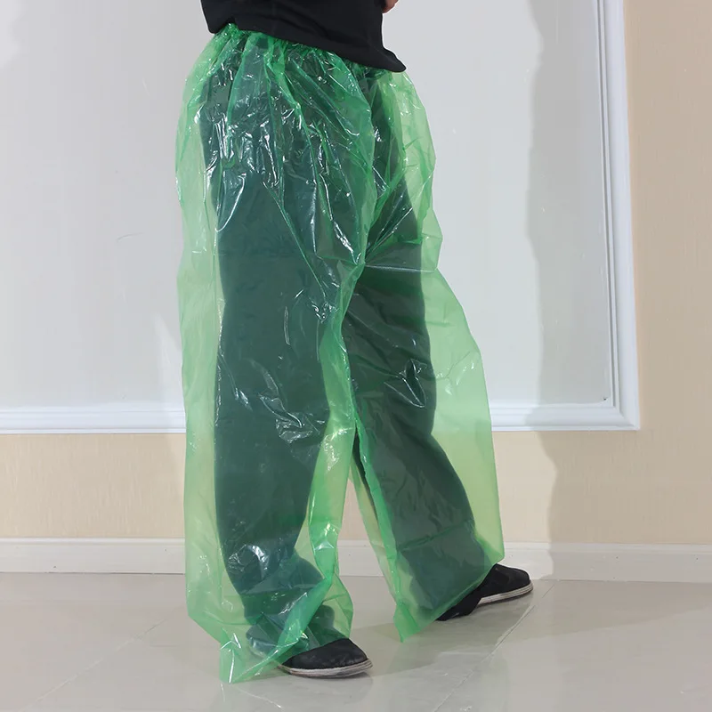 4pcs/set Travel Disposable Rain Pants Thicken Outdoor Rainproof Mountain Camping Adult Hiking Men Long Rain Pants Travel 6 Silk hiking pants