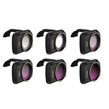 

6pcs/set Camera Lens Filter ND Set Waterproof Professional Optical Glass Lightweight Easy Install For DJI Mavic Mini Drone