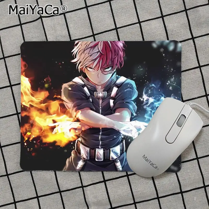 No Lock Edge18x22cm Maiya аниме My Hero Academy Deku Gamer speed Mice розничная маленький резиновый коврик для мыши подставка под руку мышь - Цвет: No Lock Edge18x22cm