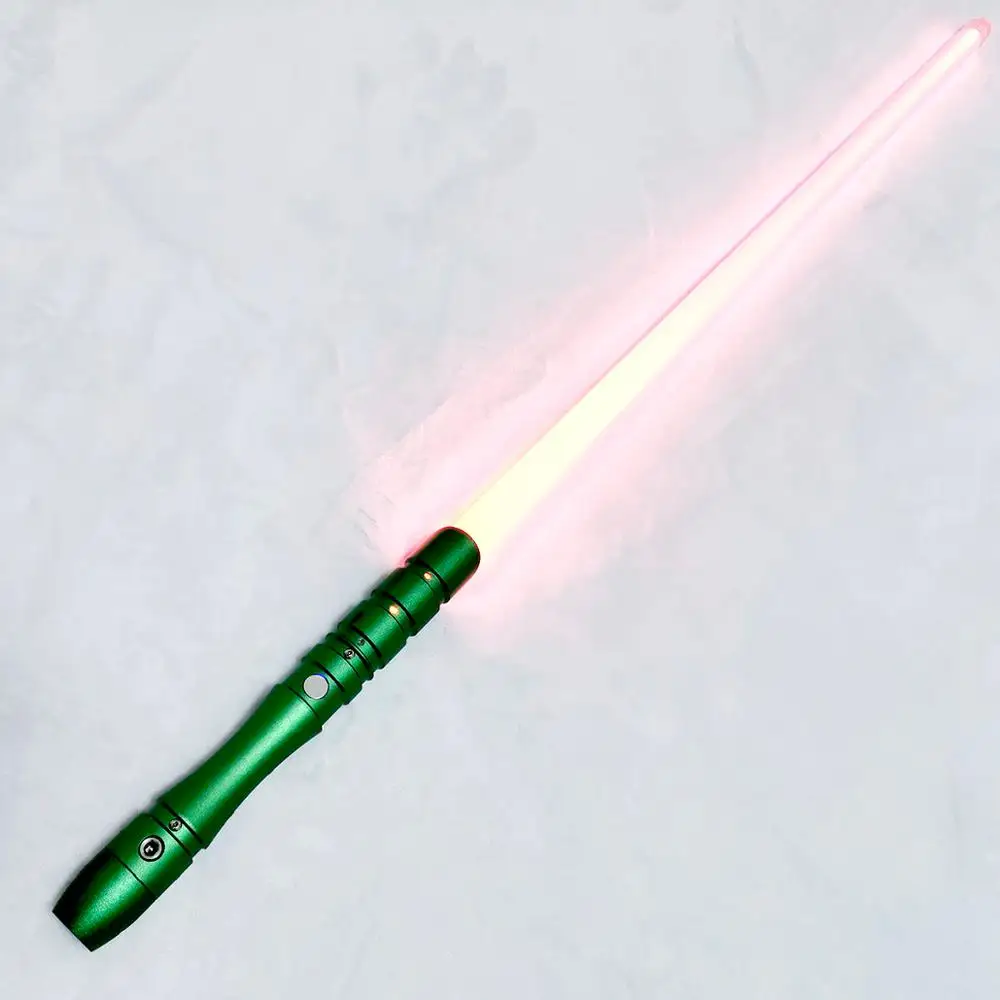 Светильник, меч, игрушка для детей, RGB Force FX, тяжелый, Дуэльный, меняющий цвет, металлический звук, FOC, ученик, светильник, saber, Звездные войны, светильник, Saber - Цвет: green handle