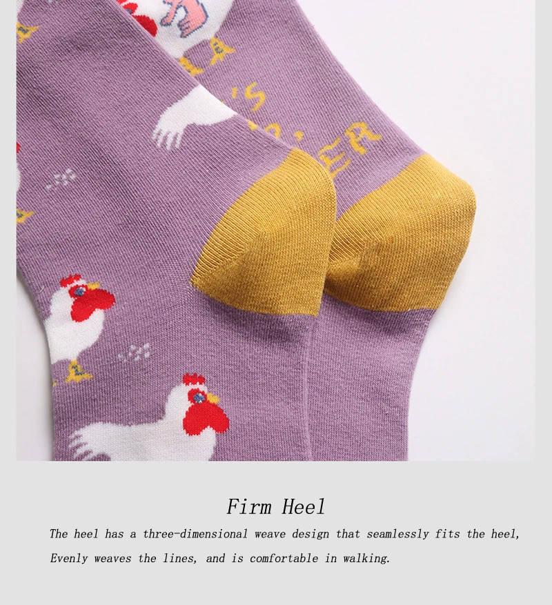 Animal Pattern Harajuku Happy Socks Men's Funny Combed Cotton Casual Socks Colorful Novelty Skateboard Socks Ladies